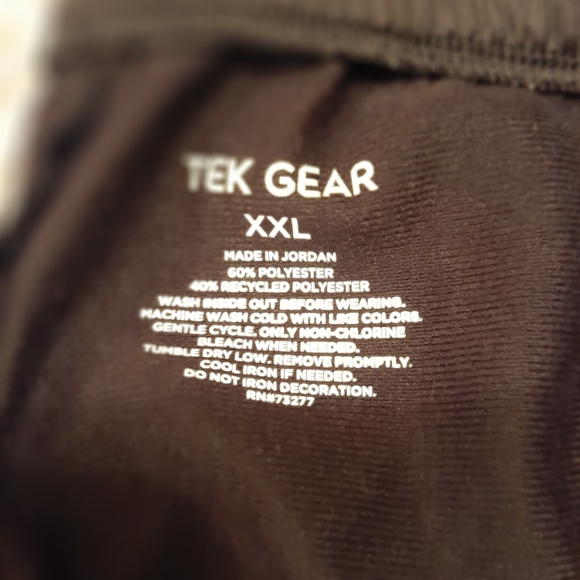 Tek Gear Black Sweatpants, Black Size XXL - Picture 2 of 4